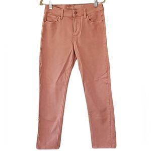 Old Navy Perfect Straight Mid-Rise Pink Jeans